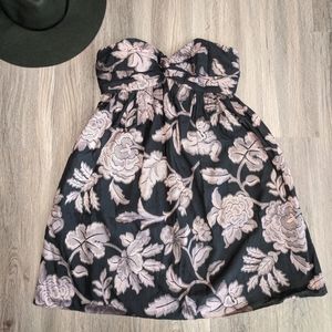 Vintage Milly New York Brocade Babydoll Dress XS